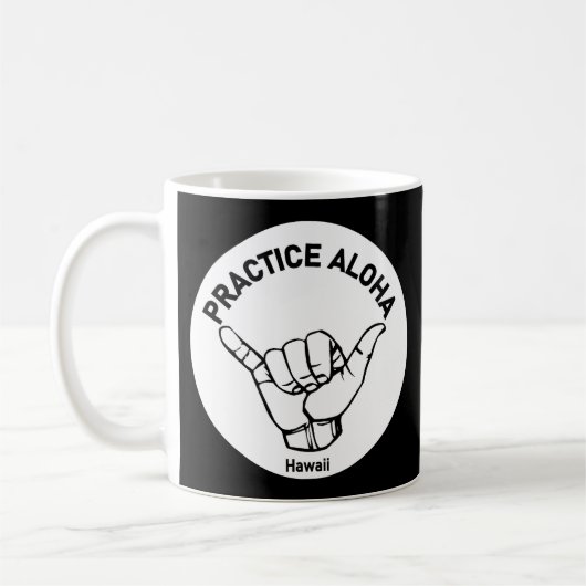 Hawaii Practice Aloha Shaka (Hang los) Koffiemok (Links)