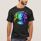 Hawaii Practice Aloha - Tribal Honu Rainbow T-shirt (Voorkant)