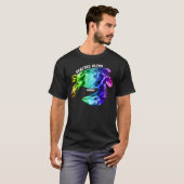 Hawaii Practice Aloha - Tribal Honu Rainbow T-shirt (Voorkant volledig)
