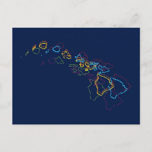 hawaii pride blur briefkaart (Voorkant)