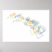 hawaii pride blur poster (Voorkant)