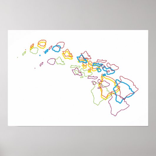 hawaii pride blur poster (Voorkant)