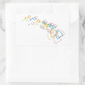 hawaii pride blur rechthoekige sticker (Tas)