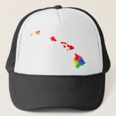 Hawaii Pride. Hoek. Trucker Pet (Voorkant)