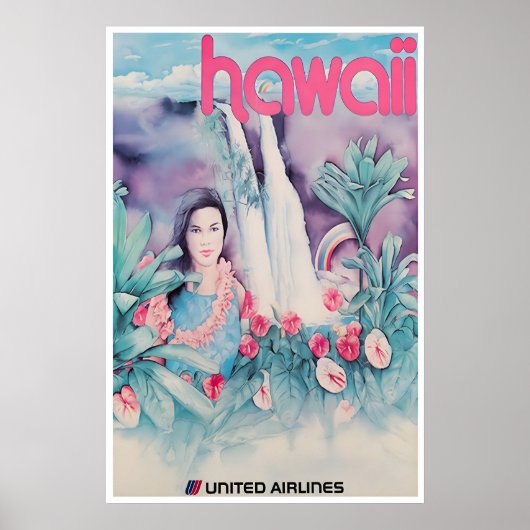 Hawaii Print Hawaiaanse Reisposter Verenigde (Voorkant)