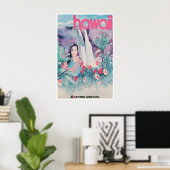 Hawaii Print Hawaiaanse Reisposter Verenigde (Thuiskantoor)