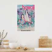 Hawaii Print Hawaiaanse Reisposter Verenigde (Keuken)