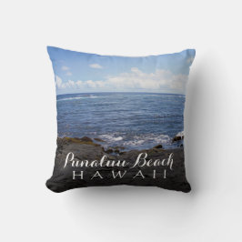 Hawaii Punalu'u Beach Scene Kussen