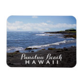 Hawaii Punalu'u Black Sand Beaches Magneet (Horizontaal)