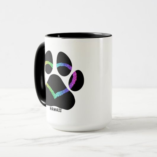 Hawaii Puppy Love Rainbow Mok (Voorkant links)