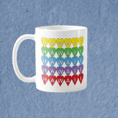 Hawaii Rainbow Hearts Koffiemok