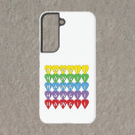 Hawaii Rainbow Hearts Samsung Galaxy Hoesje<br><div class="desc">Hou je van leuke telefoonhoesjes? Deze telefoonhoes heeft geel,  groen,  blauw,  paarse en rode harten die Hawaï zeggen.</div>