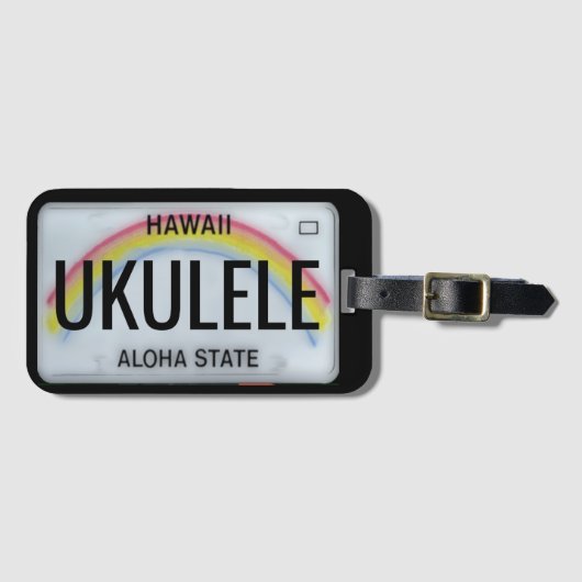Hawaii Rainbow Licence Bord  Luggage Bagagelabel (Voorkant (horizontaal))