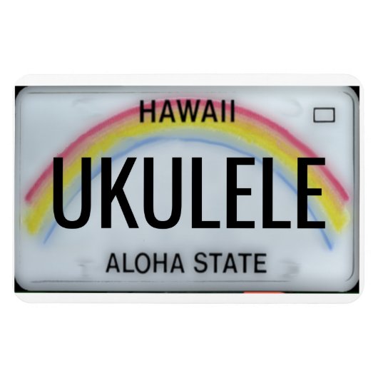 Hawaii Rainbow License Bord Magneet (Horizontaal)