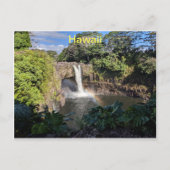 Hawaii Rainbow Waterfall Briefkaart (Voorkant)