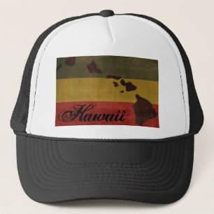 Hawaii Rasta Trucker Hat Pet
