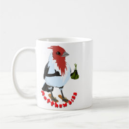 HAWAII RED CRESTED CARDINAL—Bible verse Koffiemok