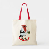 HAWAII RED CRESTED CARDINAL—Bible verse Tote Bag (Achterkant)
