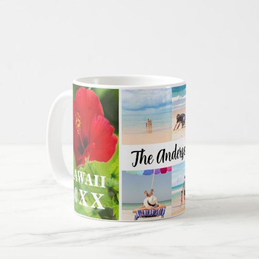 Hawaii Red Hibiscus 4 Koffiemok (Voorkant links)