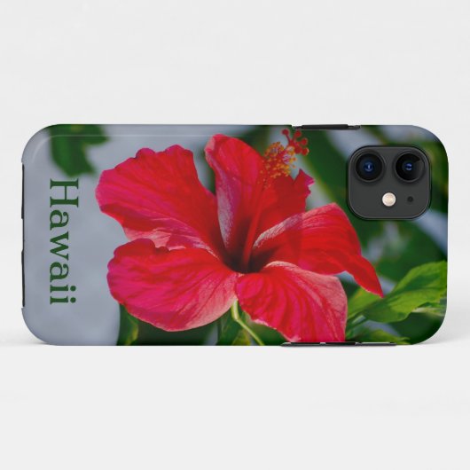 Hawaii Red Hibiscus Case-Mate iPhone Case (Achterkant (horizontaal))