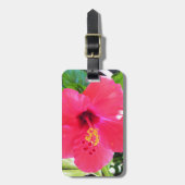 Hawaii Red Hibiscus Flower Bagagelabel (Voorkant verticaal)