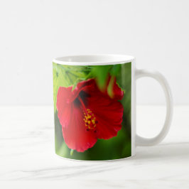 Hawaii Red Hibiscus Flower Koffiemok