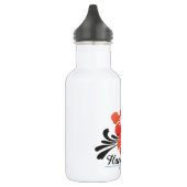 Hawaii Red Hibiscus Flowers Waterfles (Links)