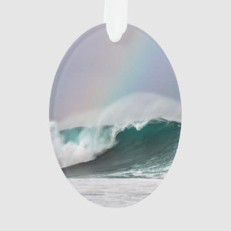 Hawaii Regenbooggolven Ovale kerstboomversiering Ornament