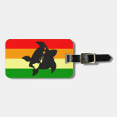 Hawaii Reggae Schildpad Bagagelabel (Voorkant horizontaal)