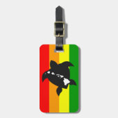 Hawaii Reggae Turtle Bagagelabel (Voorkant verticaal)