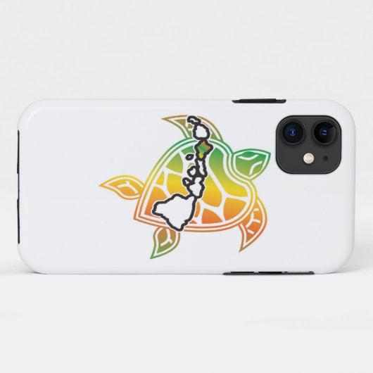 Hawaii Reggae Turtle Case-Mate iPhone Case (Achterkant (horizontaal))