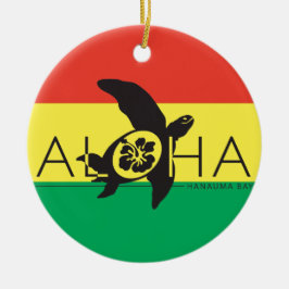 Hawaii Reggae Turtle Keramisch Ornament