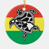 Hawaii Reggae Turtle Keramisch Ornament (Voorkant)
