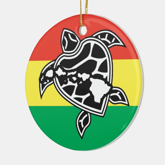 Hawaii Reggae Turtle Keramisch Ornament (Links)