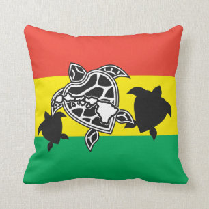 Hawaii Reggae Turtle Kussen