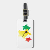Hawaii Reggae Turtles Bagagelabel (Voorkant verticaal)