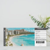 Hawaii Reis Instapass Reis Vakantie Ticket Kaart (Staand voorkant)