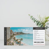 Hawaii Reis Instapkaart Reis Vakantie Ticket (Staand voorkant)