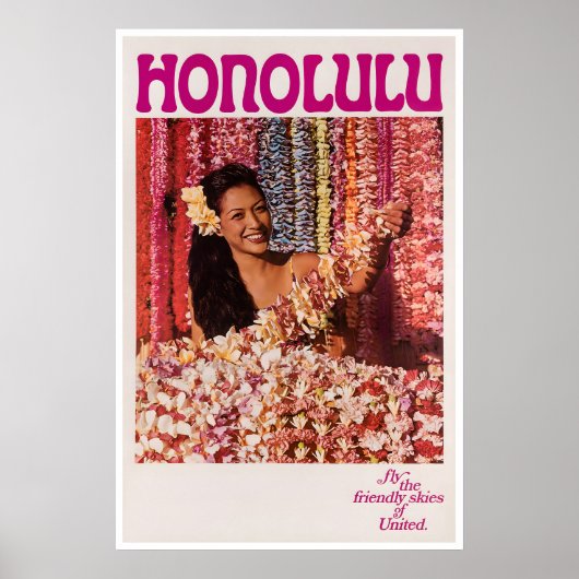 Hawaii Reis Kunst Honolulu Poster Print Sport (Voorkant)