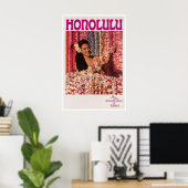 Hawaii Reis Kunst Honolulu Poster Print Sport (Thuiskantoor)
