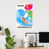 Hawaii Reisposter Continentaal Kunstprint Poster (Thuiskantoor)