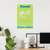 Hawaii Reisposter Hawaiaans Geschenk Westers Poster (Thuiskantoor)