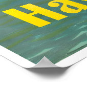 Hawaii Reisposter Hawaiaanse Surfprint Stan Poster (Hoek)