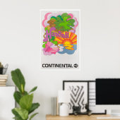 Hawaii Reisposter Hawaiiaanse Kunst Continentaal Poster (Thuiskantoor)