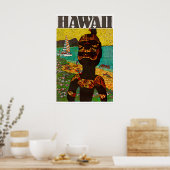 Hawaii Reisposter Hawaiiaanse Kunst Kiʻi Print (Keuken)