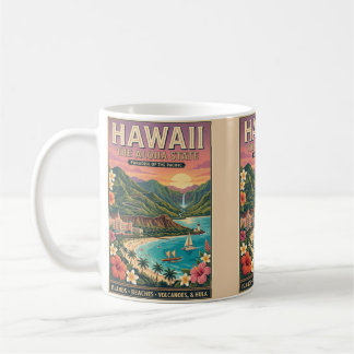 Hawaii Reisposter - Het Aloha Staat Paradijs Koffiemok