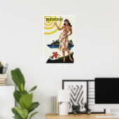 Hawaii reisposter poster (Thuiskantoor)