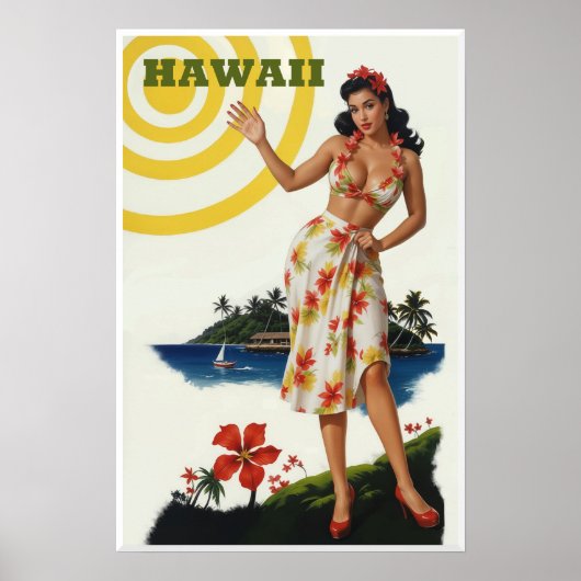 Hawaii reisposter poster (Voorkant)