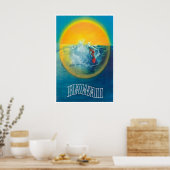 Hawaii Reisposter Surf Art Hawaiaanse Print (Keuken)