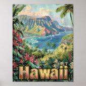 Hawaii Reizen Poster Art Print Poster (Voorkant)